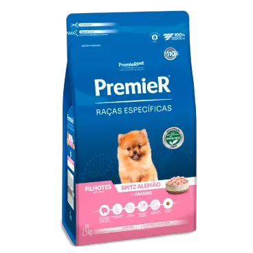 Racao Premier Racas Especificas Spitz Alemao Filhotes 2.5kg lateral